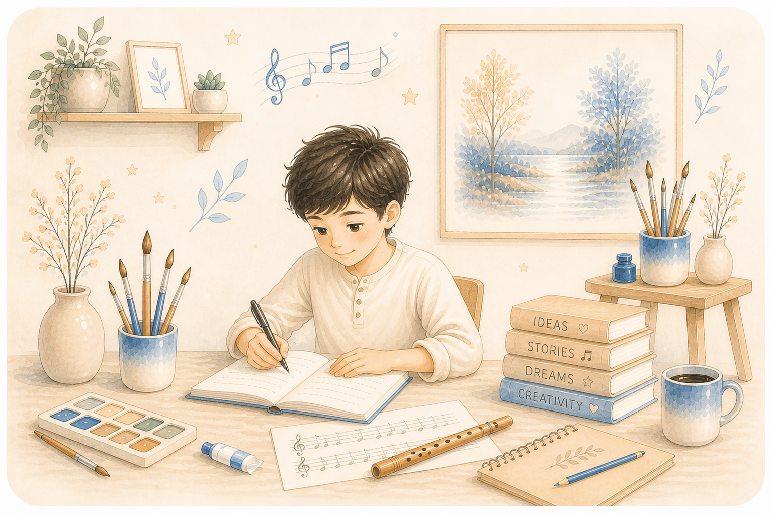 Rish creative illustration