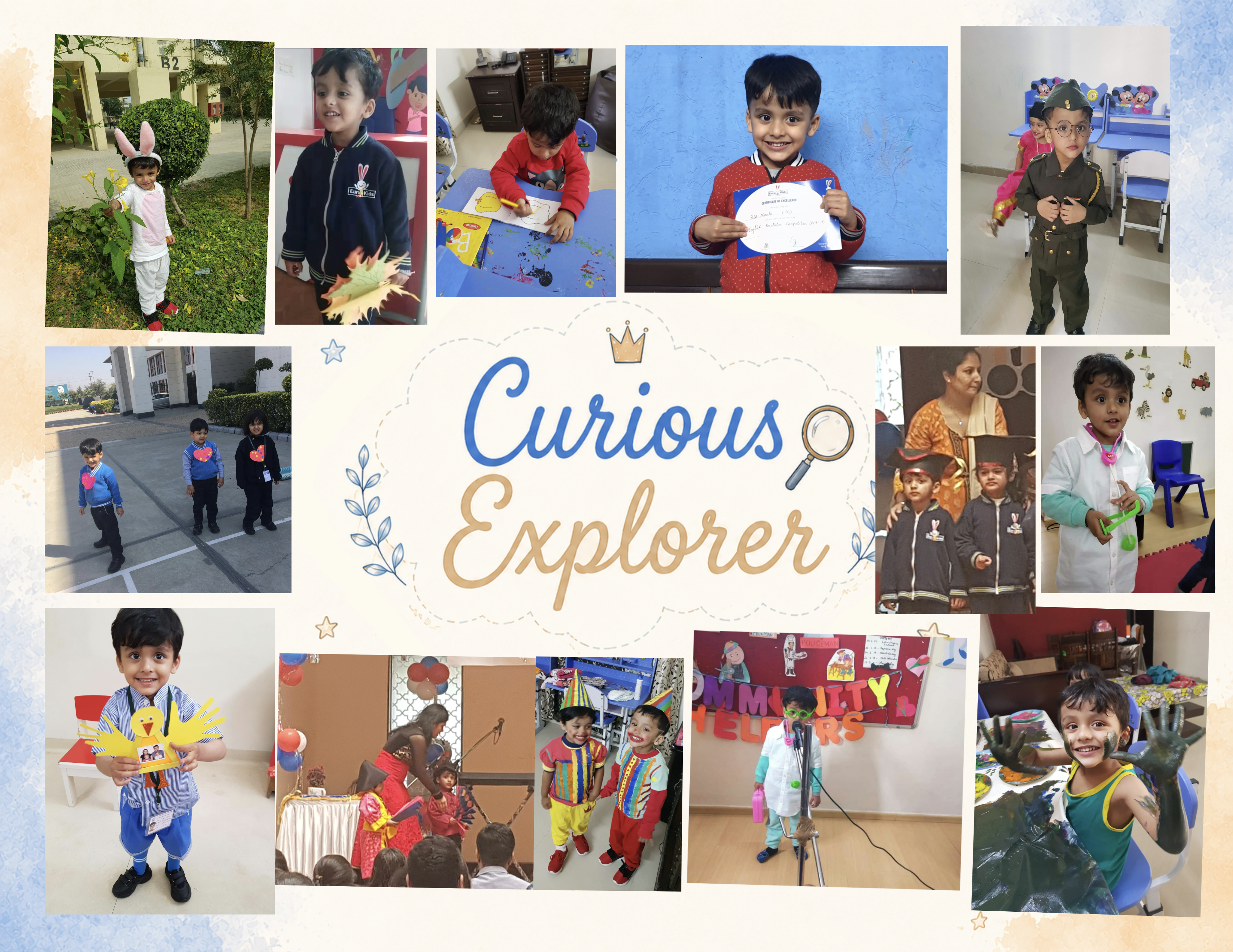 Rish curious explorer collage