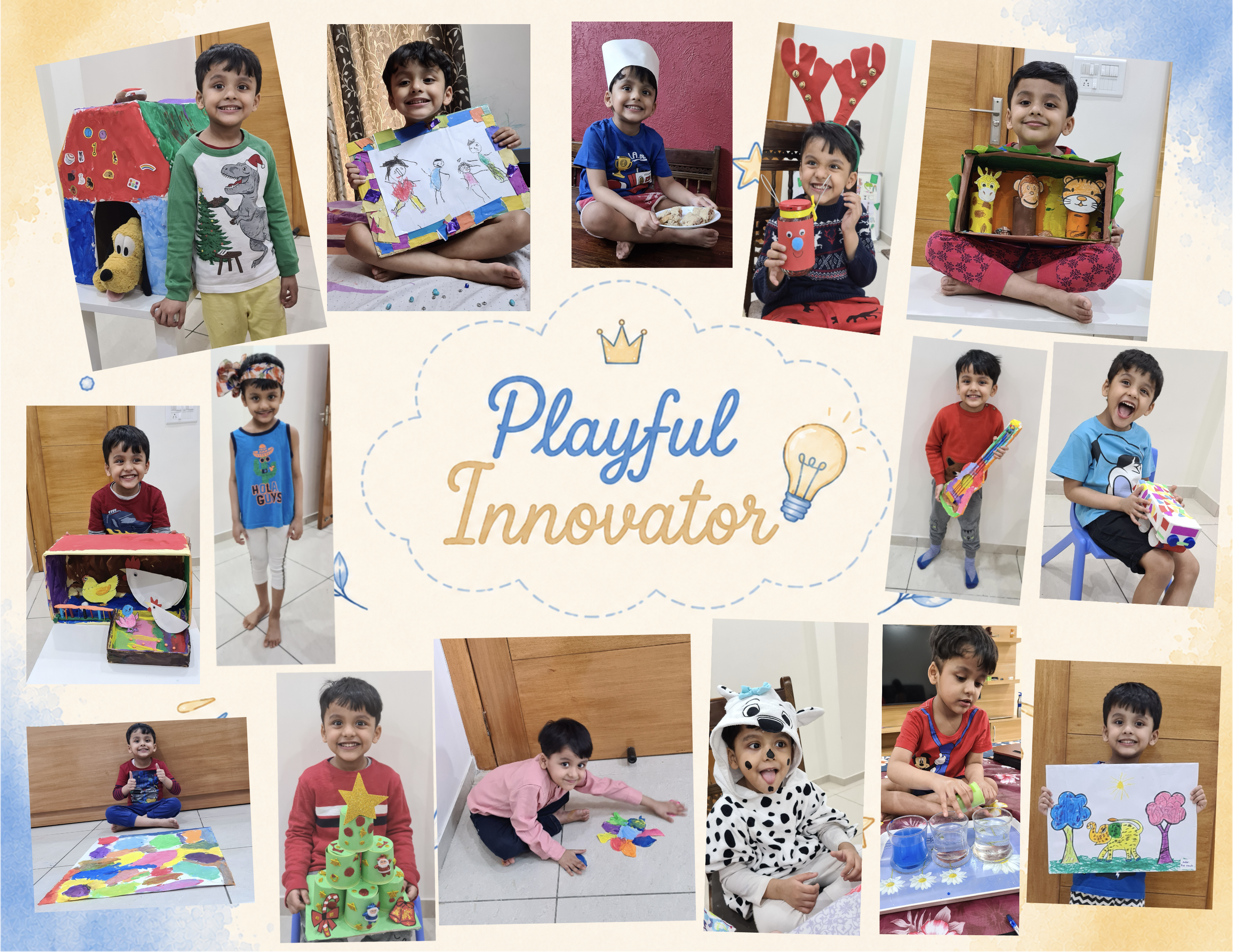 Rish playful innovator collage
